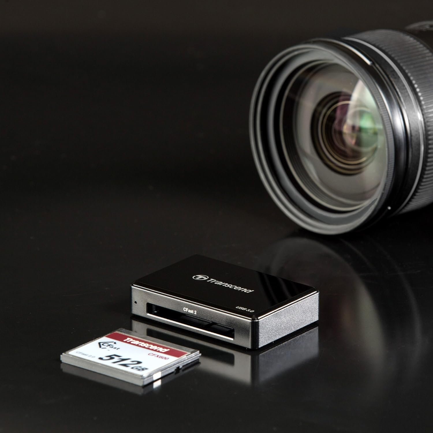 Transcend USB 3.1 Gen 1 Card Reader Ideal for High Resolution Video, Raw Image Transfer and Post-Production, Black - TS-RDF2 - Image 9