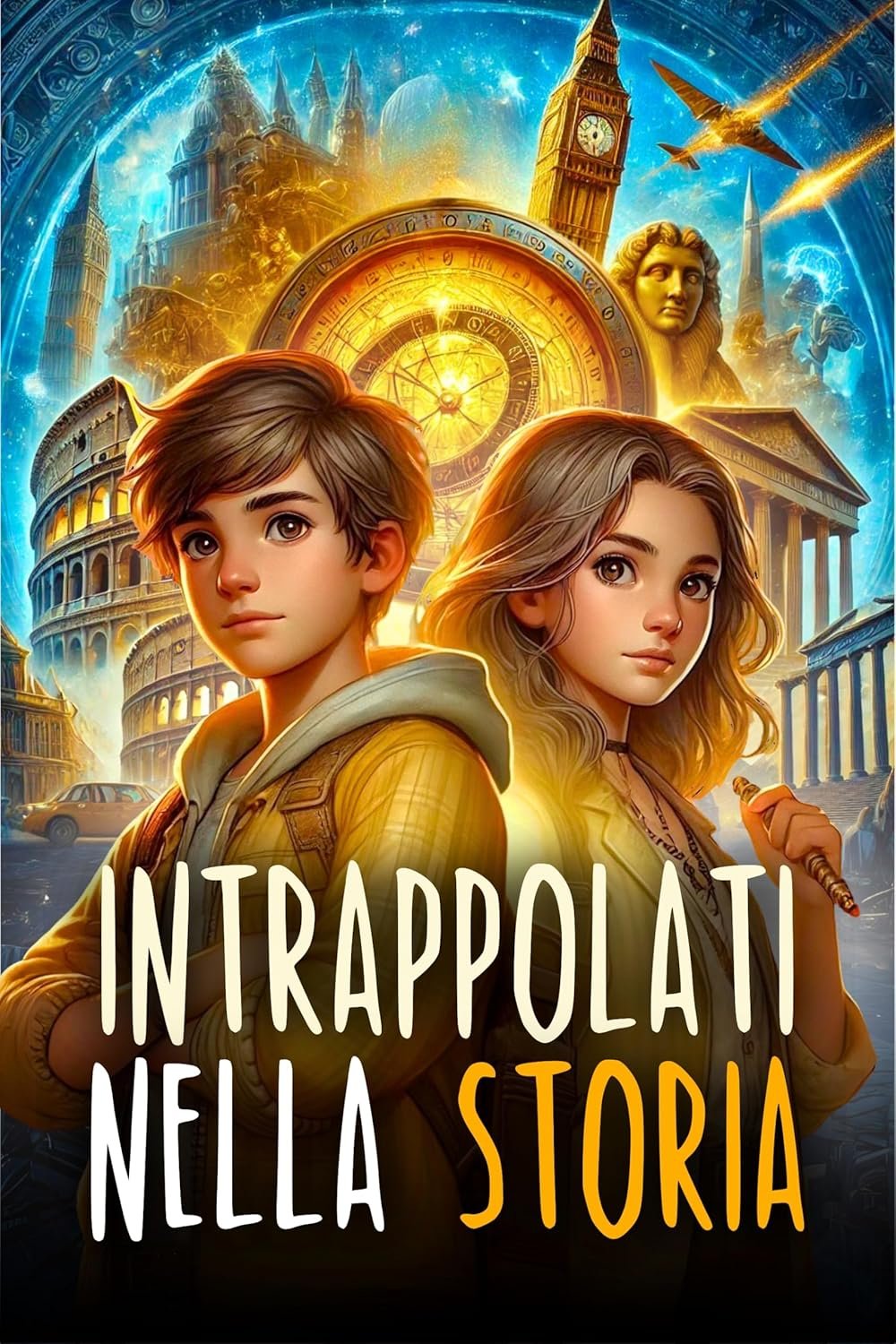 INTRAPPOLATI NELLA STORIA: Un libro d’avventura per ragazzi sui viaggi nel tempo che mostra l’importanza del Coraggio, dell’Amicizia e della Conoscenza. Libro per bambini dai 8 ai 12 anni