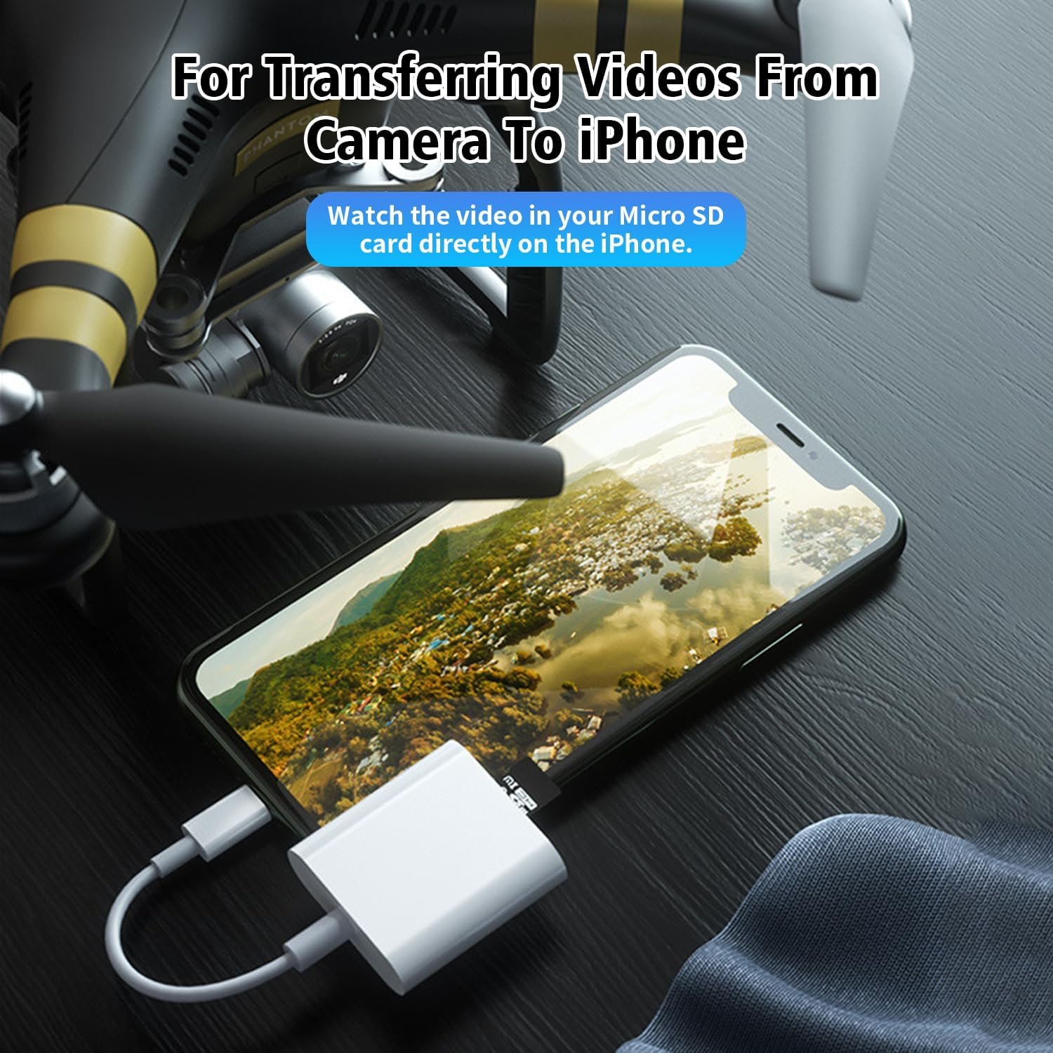 SD Card Reader for iPhone 2-IN-1 Memory Card Viewer with Dual SD and TF Slot for iPhone 14/13/12/11/X/8/7/6/5 Series, iPad with Lightning Port(Support up to 1TB Capacity) - Image 7
