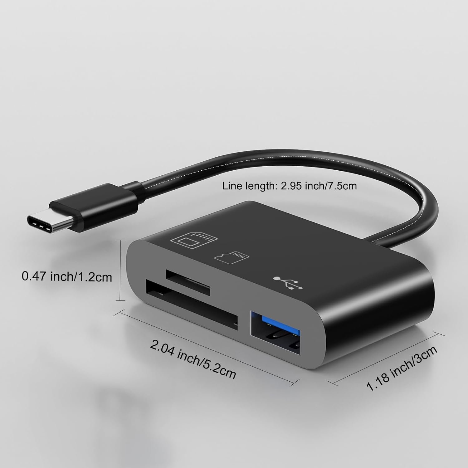 USB C to SD/Micro/TF Card Reader Adapter with USB 2.0 Compatible for Samsung, MacBook, Laptop, Tablet and Type C Devices - Image 7