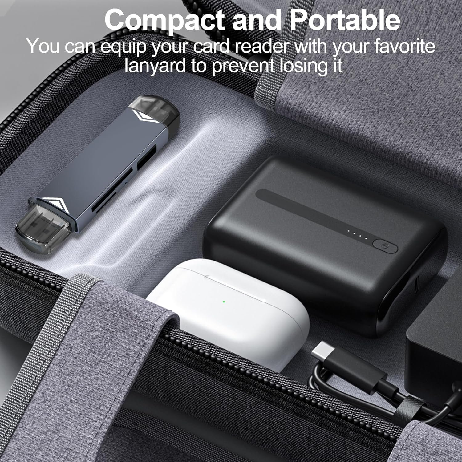 YIIFELL 3 in 1 SD Card Reader, USB C/3.0 and Micro USB SD Card Reader for MMC/TF/SDXC/SDHC/Micro SDXC Compatible with iPhone 16/15, iPad Pro, Galaxy S24/S23, Macbook, PC and Tablet - Image 8