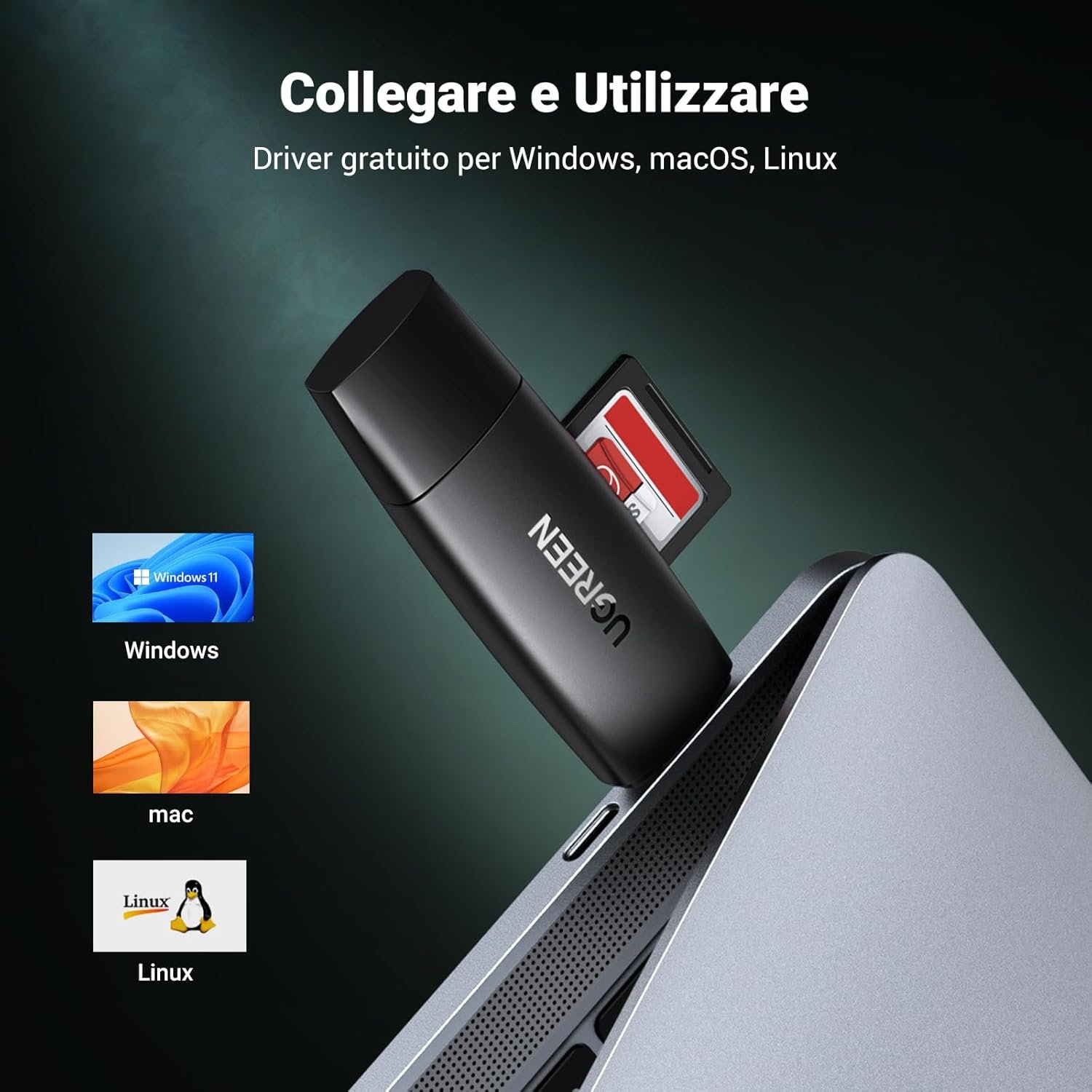 UGREEN SD TF Card Reader Type C Card Reader 2 in 1 USB 3.0 Micro SD Micro SDHC Micro SDXC Compatible with iPhone 17 Pro Max Air MacBook Air iPad Pro Galaxy S24/S23/S22 Xiaomi - Image 7