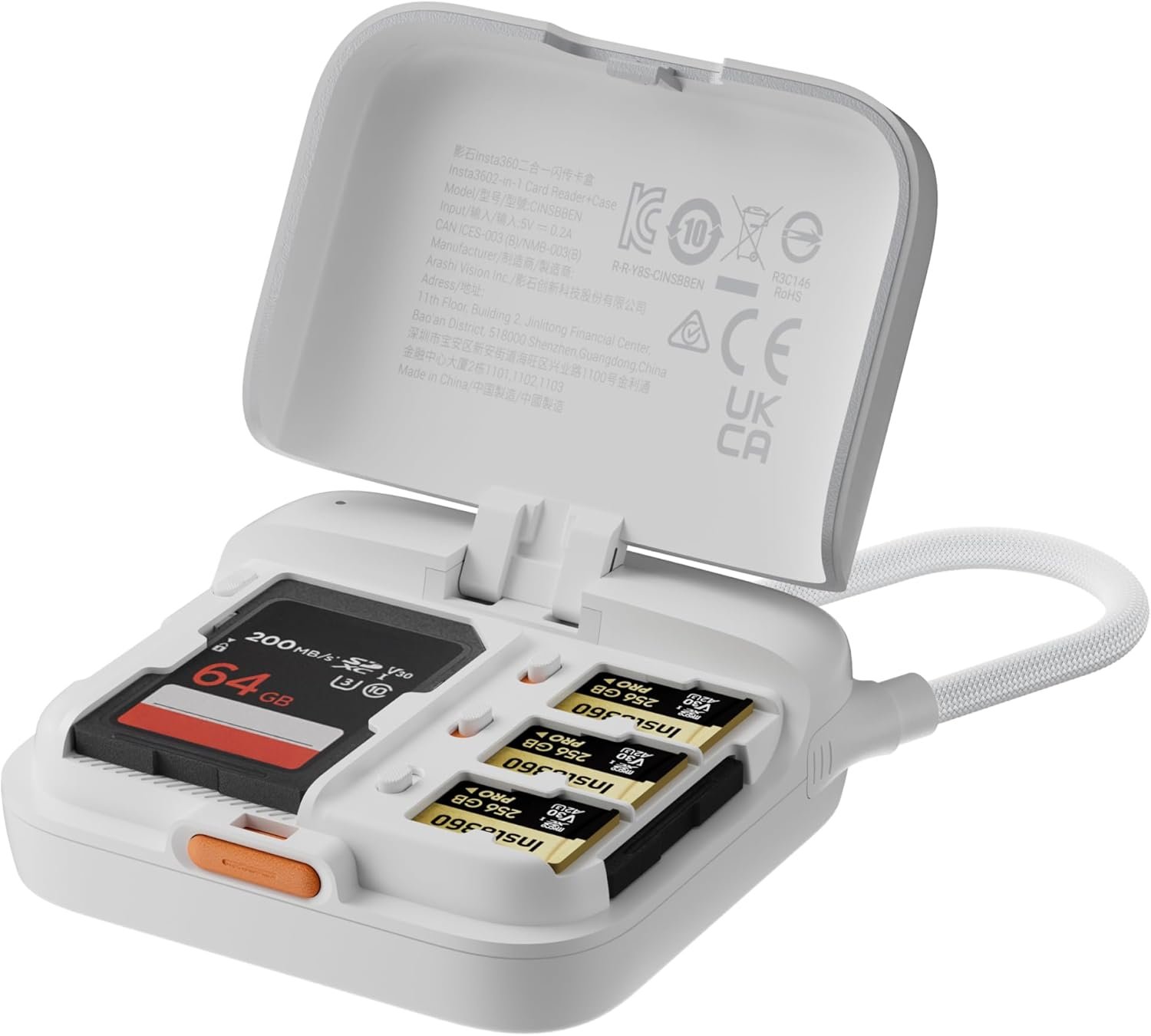 Insta360 2 in 1 Card Reader + Case - Image 3