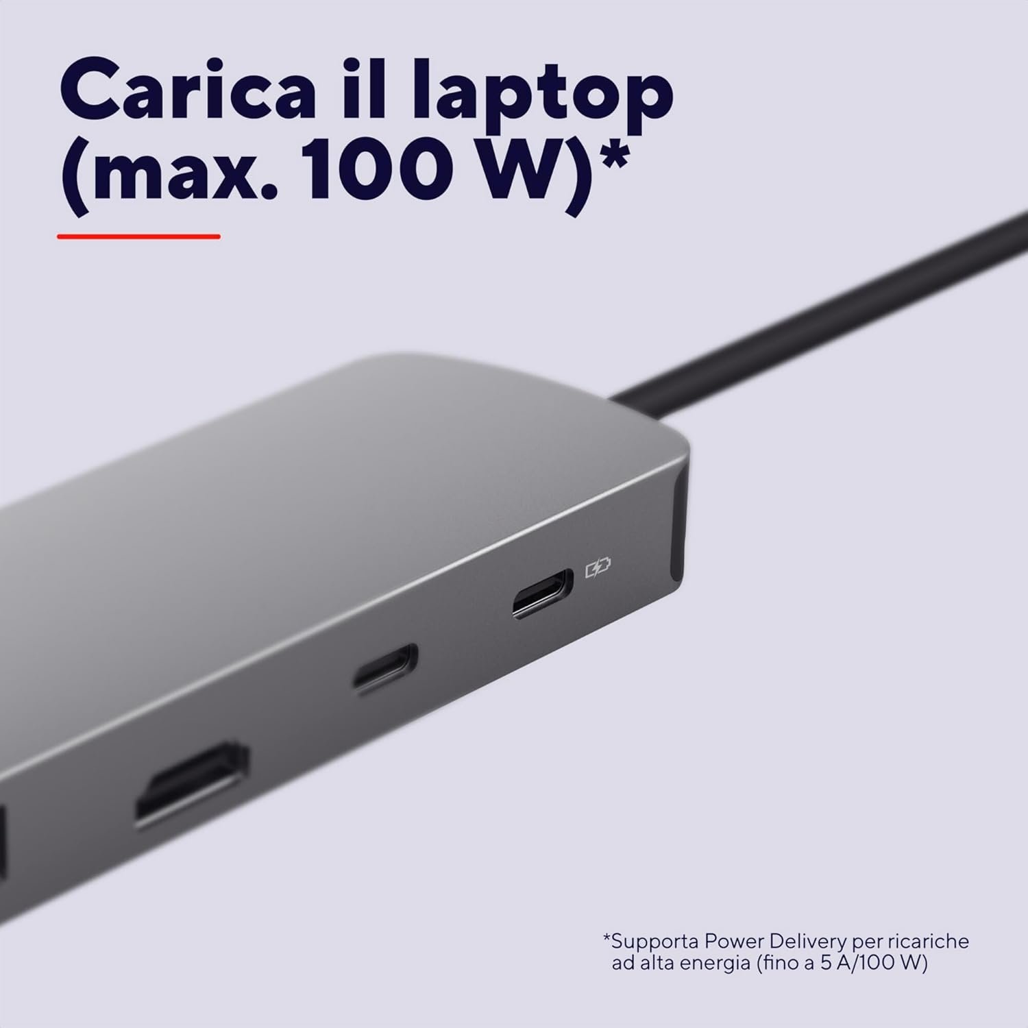 Trust Vylor USB C Hub 8-in-1 HDMI Adapter 4K@60Hz, Gigabit Ethernet, MicroSD/SD Card Reader, USB-C USB-A, 100W Charging Port, Docking Station PC Laptops Dell HP MacBook - Image 4