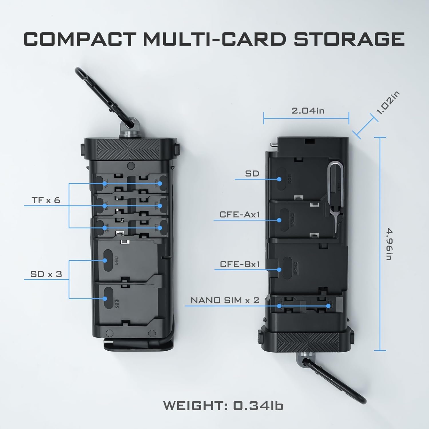 Freewell USB 3.2 Duo Reader SD Card Reader and Micro SD Card Holder for Professional Photographers and Videographers - Image 5