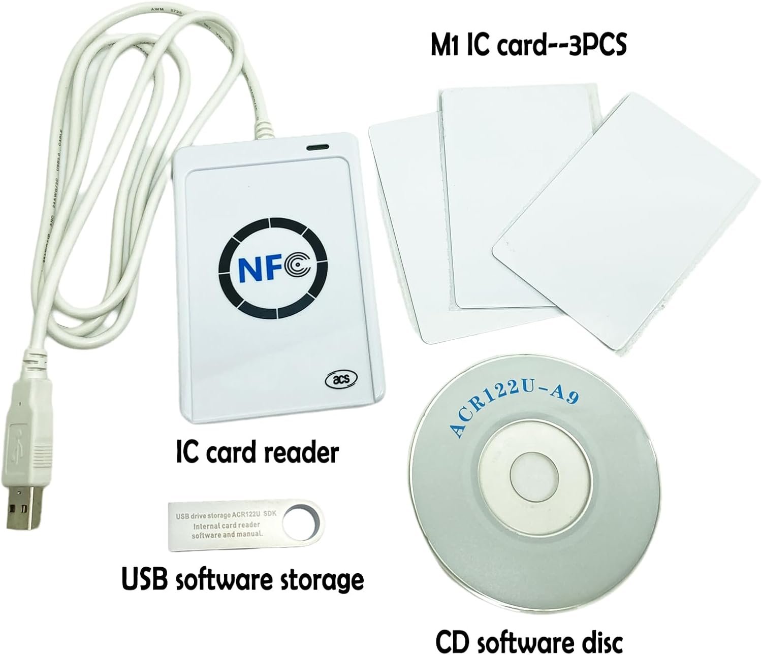 NFC ACR122U /USB Contactless IC Card Reader Writer + SDK + IC Card - Image 6