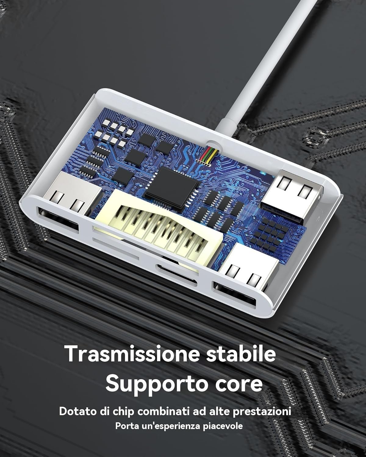 Lightning Adapter for Apple iPhone 14 13 (6 in 1) USB OTG 3.0 Cable SD Card Reader for iPad Micro SD Card Reader MacBook Camera TF Camera External Photo Storage Phone Port Transfer - Image 8