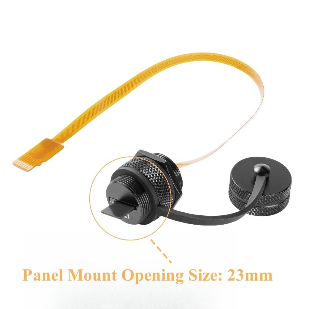 Flexible SD (TF) Extension Cable to TF Card Waterproof FPC Converter TF Reader Adapter for SanDisk/Arduino/GPS/DVR/Dash Cam/Tablet Flash Memory (Aluminum) - Image 3