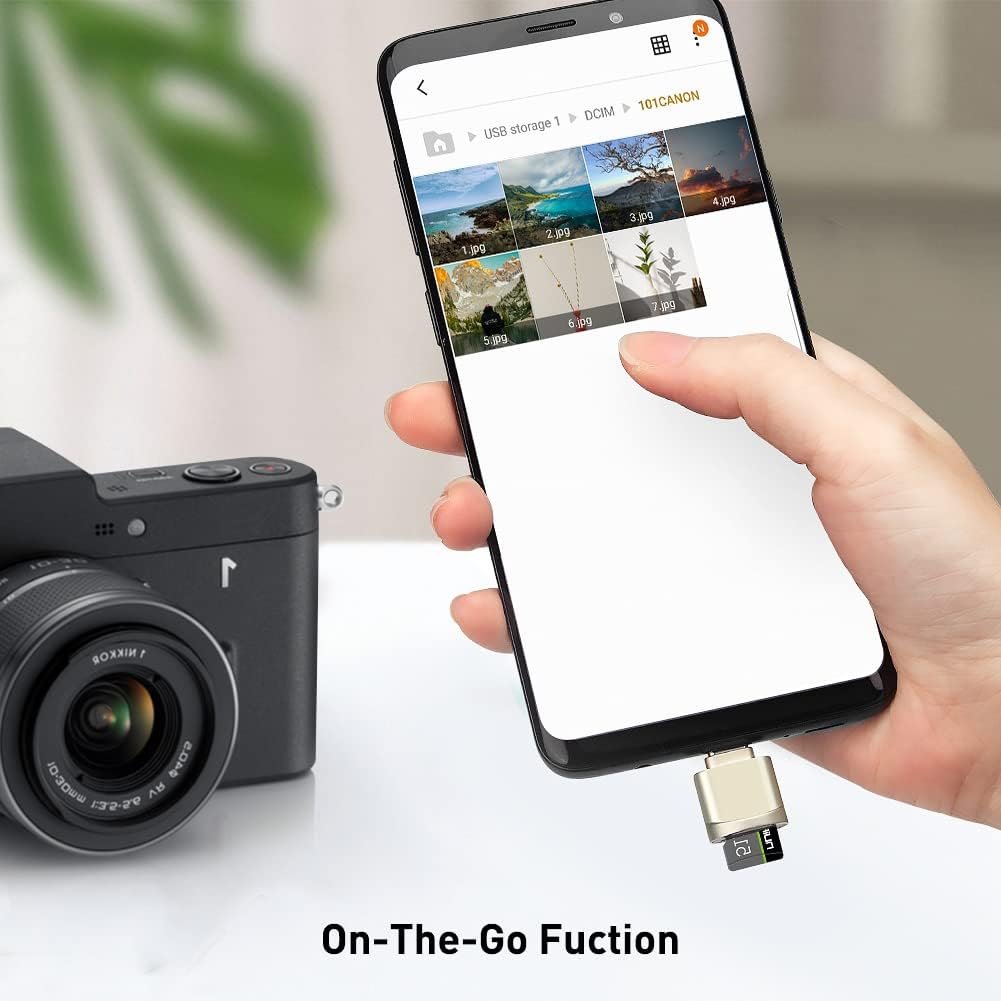 TF Card Reader, USB-C to TF Card Reader, TF Card Reader Adapter Type C OTG for PC, Notebook, MacBook Air Pro, Galaxy, Huawei, Tablette - Image 3