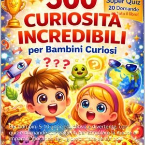 500 CURIOSITÀ INCREDIBILI PER BAMBINI CURIOSI: Per bambini 5-10 anni: educativo e divertente, con quiz e domande coinvolgenti per stimolare la mente e imparare giocando ogni giorno , libro senza noia