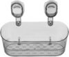 BESPORTBLE Trasparente Grigio Ventosa Doccia Caddy Scaffale Portaoggetti in plastica Bagno Cucina Organizzatore a parete Senza foratura Porta accessori per shampoo