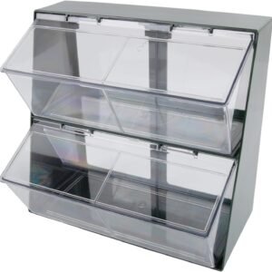 Contenitore per bustine di tè a doppio strato, per scrivania e tavolino da caffè, organizer per capsule in plastica con design elegante per sala da tè e cucina, soluzione salvaspazio in verde o bianco