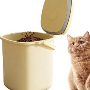 Contenitore per cibo per cani, dispenser sottovuoto da 10 l, anti-umidità, ermetico, per gatti, cuccioli, coniglietti, cucina, dispensa, casa, garage