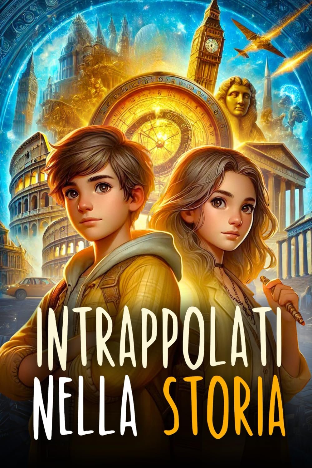 INTRAPPOLATI NELLA STORIA: Un libro d'avventura per ragazzi sui viaggi nel tempo che mostra l'importanza del Coraggio, dell'Amicizia e della Conoscenza. Libro per bambini dagli 8 ai 12 anni