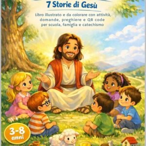 Le Mie Prime Parabole – 7 Storie di Gesù: Libro illustrato e da colorare con attività, domande, preghiere e QR code per scuola, famiglia e catechismo