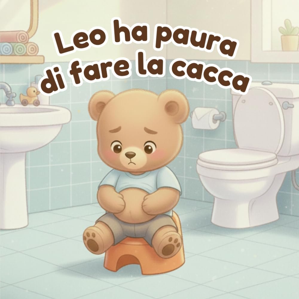 Leo ha paura di fare la cacca: Un libro rassicurante per aiutare i bambini di 2 e 3 anni a superare la paura della cacca e imparare a usare il vasino
