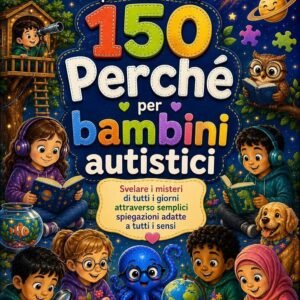 Libro dell'enciclopedia per bambini di 150 Perché per bambini autistici: Svelare i misteri di tutti i giorni attraverso semplici spiegazioni adatte a tutti i sensi