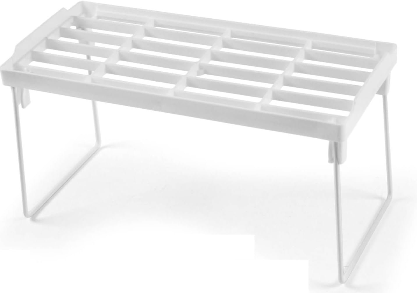 Organizer da cucina, ripiano da cucina impilabile, salvaspazio - Piedini pieghevoli in metallo - 30 x 14 x 16