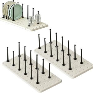 Organizer per cassetti da cucina, set da 2 - Portapentole salvaspazio per cassetti, organizer regolabile per pentole, padelle e coperchi - Pratico organizer per armadietti da cucina
