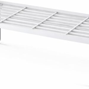 Organizer salvaspazio per cucina e dispensa - 38 x 24 x 18 cm - Scaffale impilabile in metallo e plastica, scaffale da bancone cucina, sottoscaffale, sistema modulare (38x24x18)