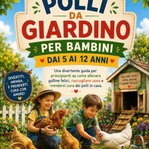 POLLI DA GIARDINO PER BAMBINI DAI 5 AI 12 ANNI: Una divertente guida per principianti su come allevare galline felici, raccogliere uova e prendersi cura dei polli in casa.