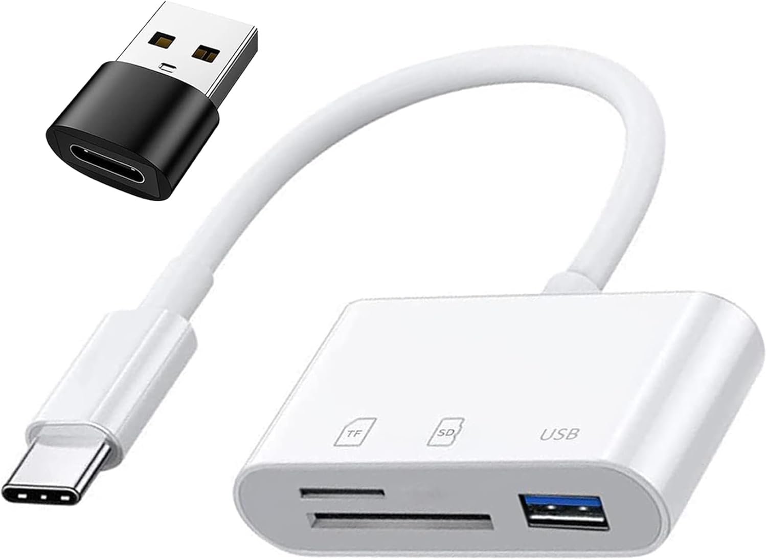 SD/Micro SD/USB3.0 Card Reader USB-C to TF USB3.0 OTG Memory Adapter USB TF Memory Type C for Galaxy, Huawei, Tablets, Laptops, MacBook - Image 2