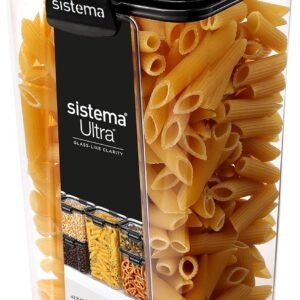Sistema Ultra Contenitori Ermetici per Dispensa e Cucina | 1,3 litri | Impilabile | Con clip | Senza BPA