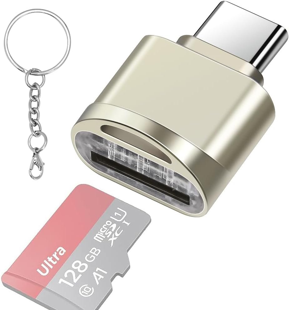 TF Card Reader, USB-C to TF Card Reader, TF Card Reader Adapter Type C OTG for PC, Notebook, MacBook Air Pro, Galaxy, Huawei, Tablette - Image 2