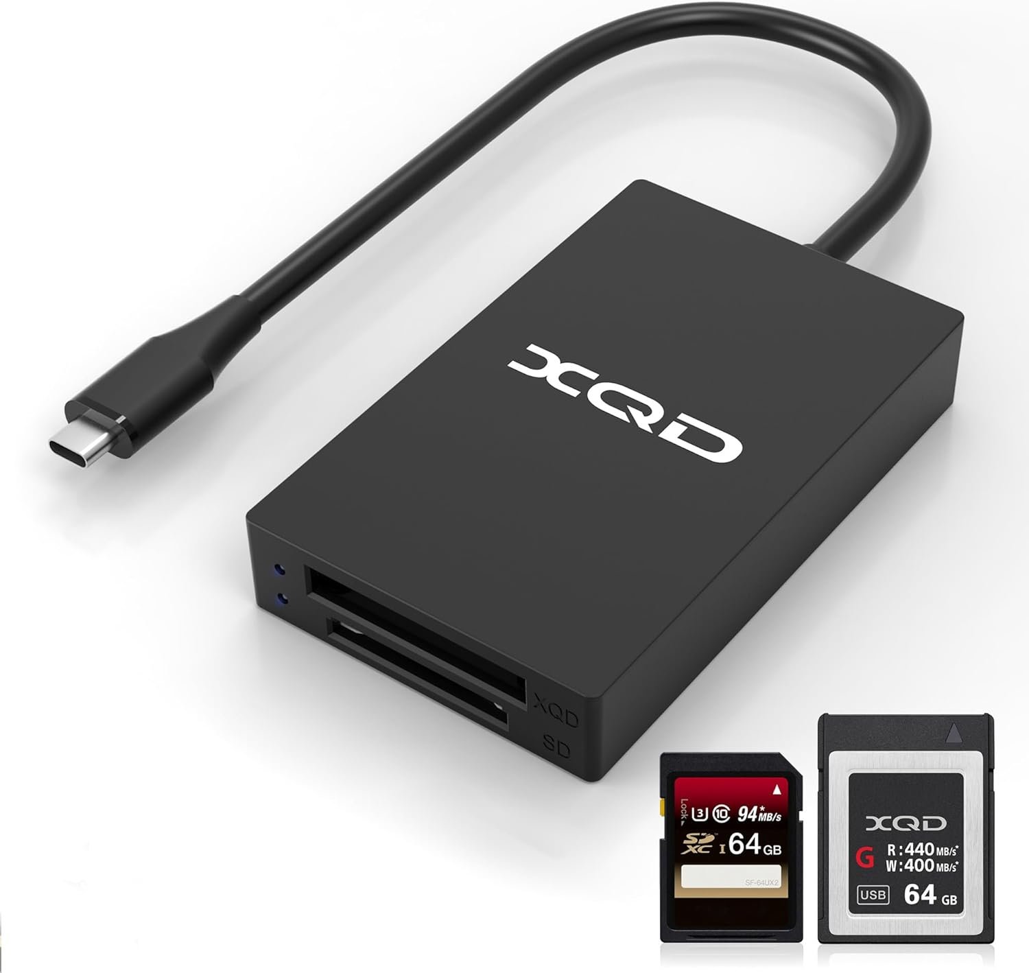 XQD USB C Card Reader XQD/SD Reader Memory Card Reader - 5Gpbs XQD Type C Reader Support Sony G/M Series, Lexar Card 2933x/1400x USB Mark XQD, SD Card for Windows/Mac OS - Image 2