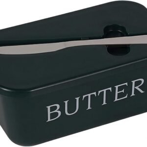 Airtight Snack Container Airtight Cheese Butter Container with Sliced Ham Spreader Knife Refrigerator Organizer and Cream Cheese Container