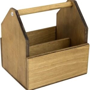Chalkboards UK Portacondimenti per tavoli da bar e HxD x L, Legno, Marrone, A: 155 x L: 185 x P: 200 mm