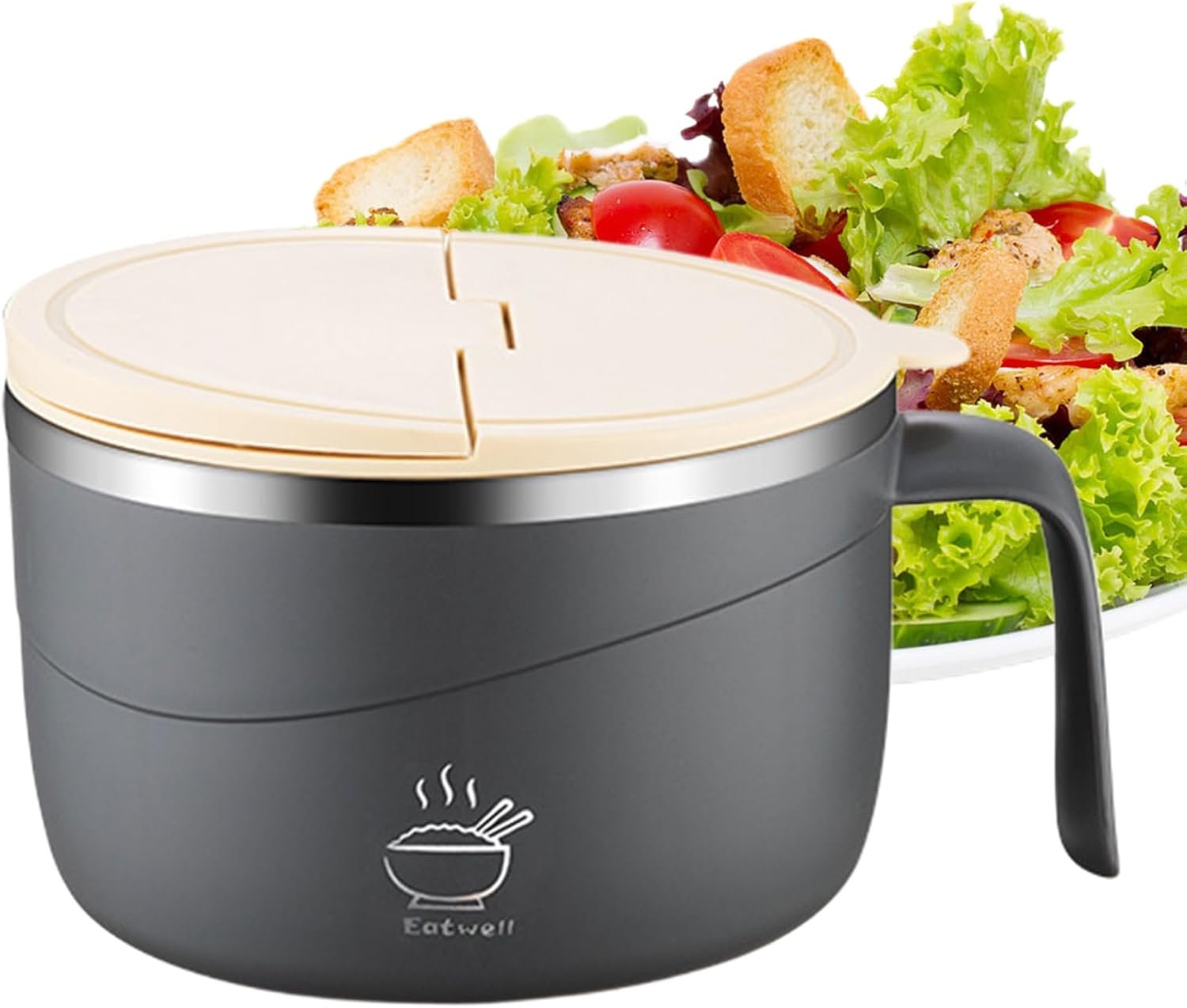 Contenitore per insalata | Contenitore ermetico per preparare i pasti, contenitori ermetici per cibo | per viaggi, picnic, campeggio, escursionismo, ufficio, scuola, casa, eventi