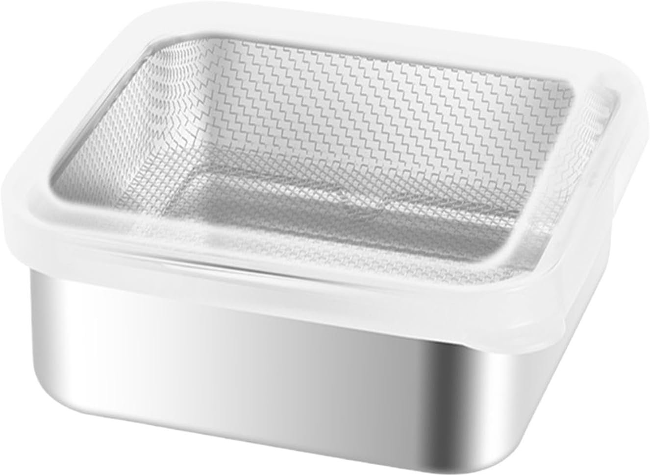 Contenitori Ermetici Alimentari - con Filtro in Acciaio Inossidabile a Tenuta Stagna | Contenitori Impilabili Per Alimenti - Per Frutta Verdura Insalata Cucina Dispensa Casa Scuola Ufficio Campeggio P