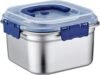 Contenitori per alimenti in acciaio, ermetici per la preparazione dei pasti, contenitori resistenti con coperchio, ideali per scuola, ufficio, lavoro, campeggio, picnic, viaggi, per
