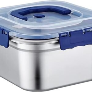 Contenitori per alimenti in acciaio, ermetici per la preparazione dei pasti, contenitori resistenti con coperchio, ideali per scuola, ufficio, lavoro, campeggio, picnic, viaggi, per