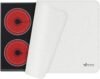 FLASLD Copertura Superiore per Fornello Elettrico in Silicone, Protezione Superiore in Vetro Ceramico, Tappetino Scolapiatti in Silicone, Tappetino Multiuso, Bianco, 20 x 24 Pollici