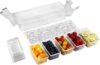 Generico Contenitori Freezer,Organizer Ermetico a 5 Scomparti,Set di Contenitori per Alimenti da Congelatore | per Casa Frigo Campeggio Pranzo Preparazione Pasti Frutta Snack