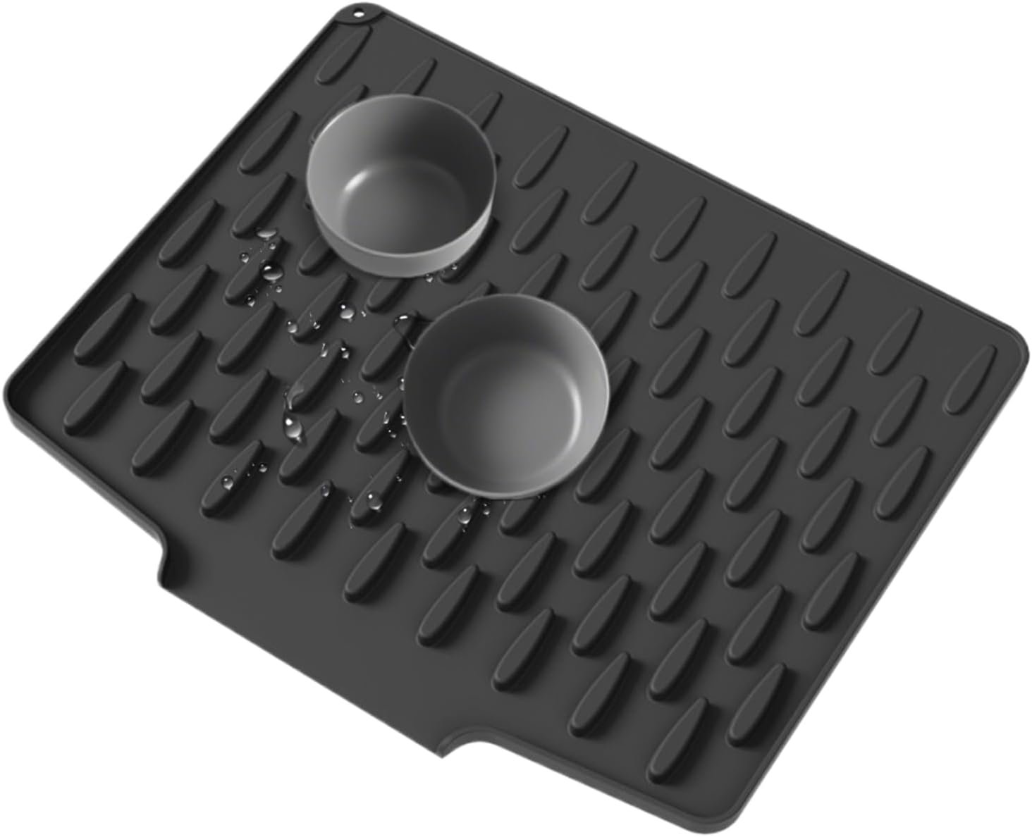 Leb - Tappetino scolapiatti da cucina, antiscivolo, resistente al calore, in silicone, curvo, per piano di lavoro della cucina, come sottopentola per lavello, piano di lavoro, frigorifero, cassetto