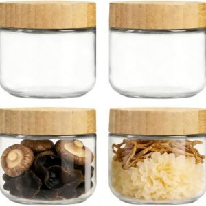 Overnight Avena Barattoli – Barattolo ermetico – Contenitori ermetici per yogurt a bocca larga da 283,5 g con coperchio – per la conservazione di alimenti, snack, farina d'avena, zucchero, cereali