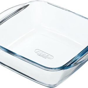 Piatto per friggitrice ad aria - PYREX - 1450141 - Quadrato - Vetro borosilicato - 20 x 17 cm