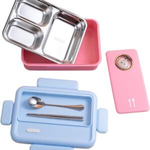 Scatola Pasto | Contenitori di Stoccaggio Alimenti,Scatola Pranzo Portatile Scompartato Impermeabile per Professionisti Viaggi Scuola Adulti
