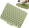 Tappetino per asciugare i , tappetino in silicone per scolapiatti, tappetino scolapiatti da cucina, base antiscivolo, raccolta efficiente 'acqua e design di protezione dagli spruzzi