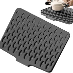Tappetino scolapiatti da cucina, antiscivolo, assorbente, ad asciugatura rapida, materiale in silicone, accessorio da cucina di alta qualità, per , , caffetteria, bagno, appartamento
