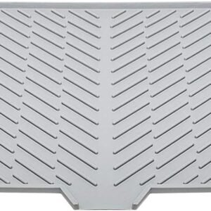 Tappetino scolapiatti in silicone da cucina con bordo portatile, per lavello, lavastoviglie, tazze, , ciotole, casa, appartamento, uso quotidiano