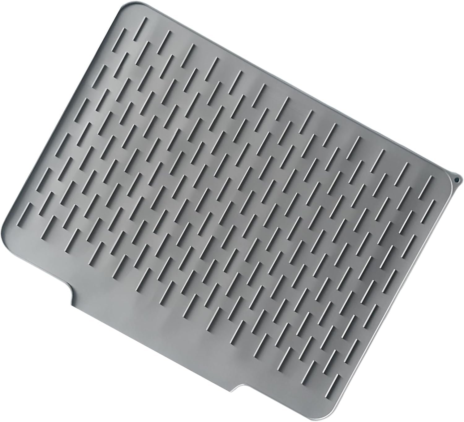Tappetino scolapiatti in silicone, tappetino scolapiatti per cucina, tappetino di drenaggio 'acqua per la preparazione dei pasti, organizer antiscivolo per posate, biberon, pulizia post-cena