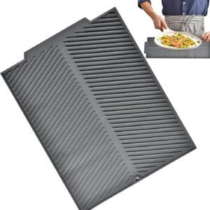 Tappetino scolapiatti per lavello da cucina, tappetino per asciugare i ad asciugatura rapida, scolapiatti antiscivolo, strumenti pieghevoli per bar per bancone della cucina o lavello