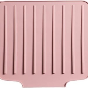 Tappetino scolapiatti pieghevole flessibile in silicone, resistente al calore, protezione per bancone della cucina, salvaspazio, tappetino scolapiatti pieghevole