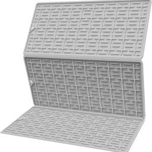 Tappetino scolapiatti pieghevole resistente al calore, tappetino pieghevole per stoviglie, per cassetti, bagno, frigorifero, bar, , pentole, padelle, bottiglie, tazze