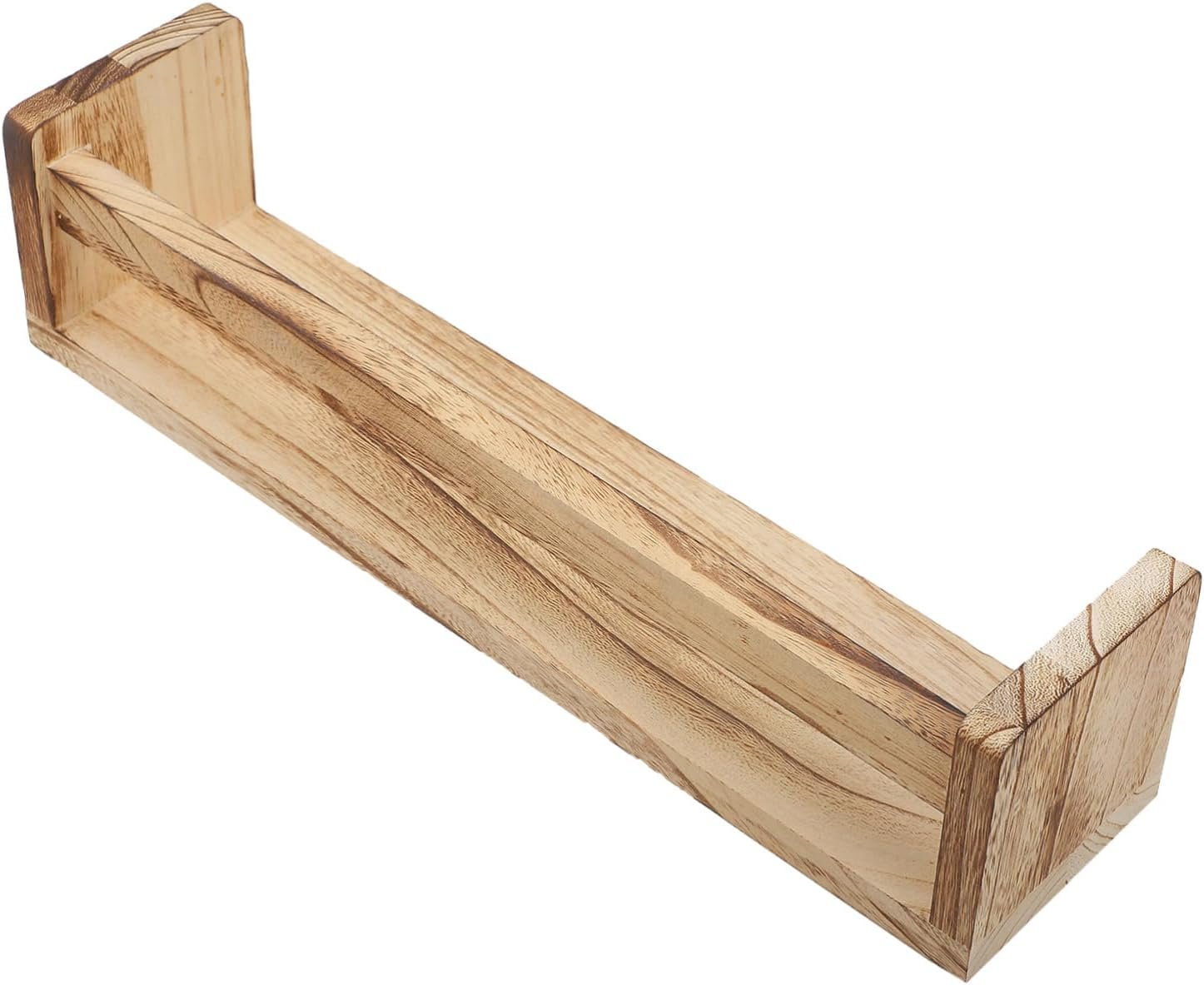 VICASKY Portaspezie da Parete Organizer da Appendere Verticale Barattoli Divisi Scaffale per Spezie Scaffale per Condimenti da Cucina Scaffale a Muro Portaspezie in Legno Marrone Scuro