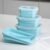 1 Piece 800ml Collapsible Silicone Bento Boxes – Airtight Sealed, Durable and Portable (Blue)